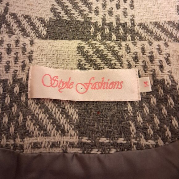 NEW Women’s Gray White Double-Breasted Lined Trench Coat Winter Outerwear 14 L - Picture 10 of 10